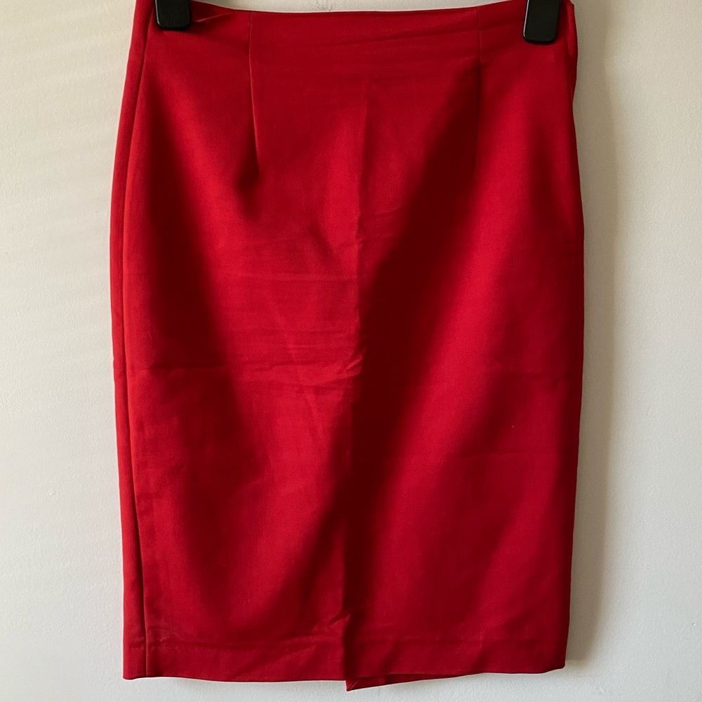 Zara Red Pencil Skirt Medium